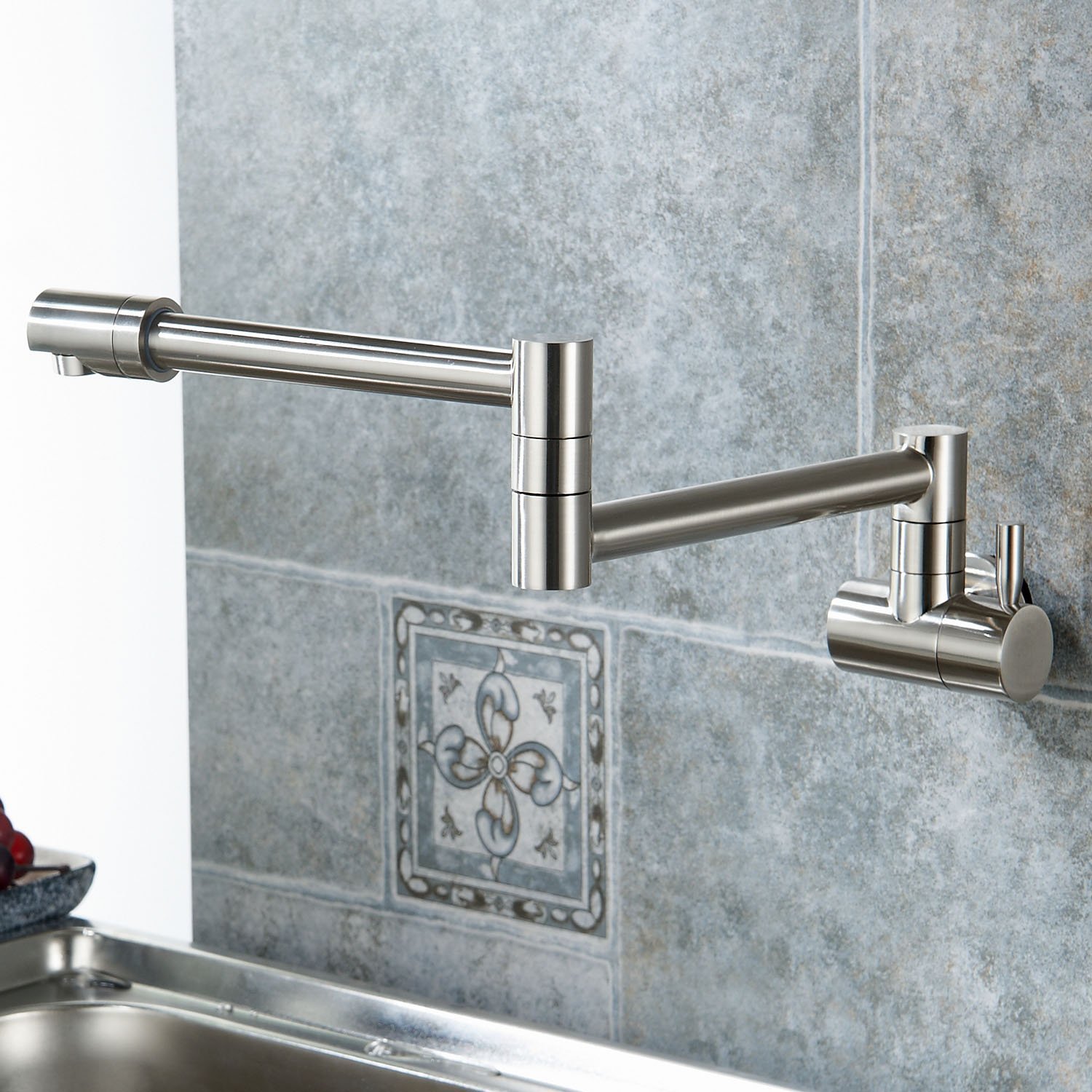 Annaba Wall Mounted Double Joint Kitchen Sink Faucet